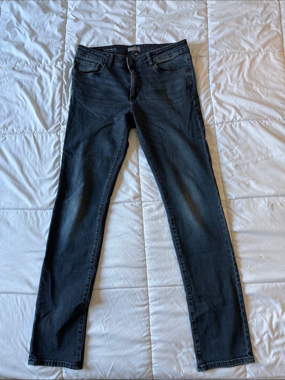 DL1961 Men's Slim Straight Jeans in Dark Blue Wash 32x34